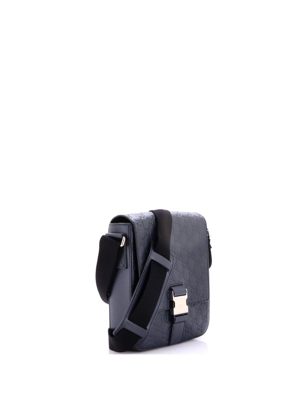 Buckle Flap Messenger Bag Guccissima #259490G77B - Picture 2 of 8